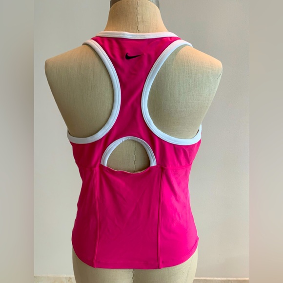 Nike racer back pink ladies top Med - Picture 2 of 4
